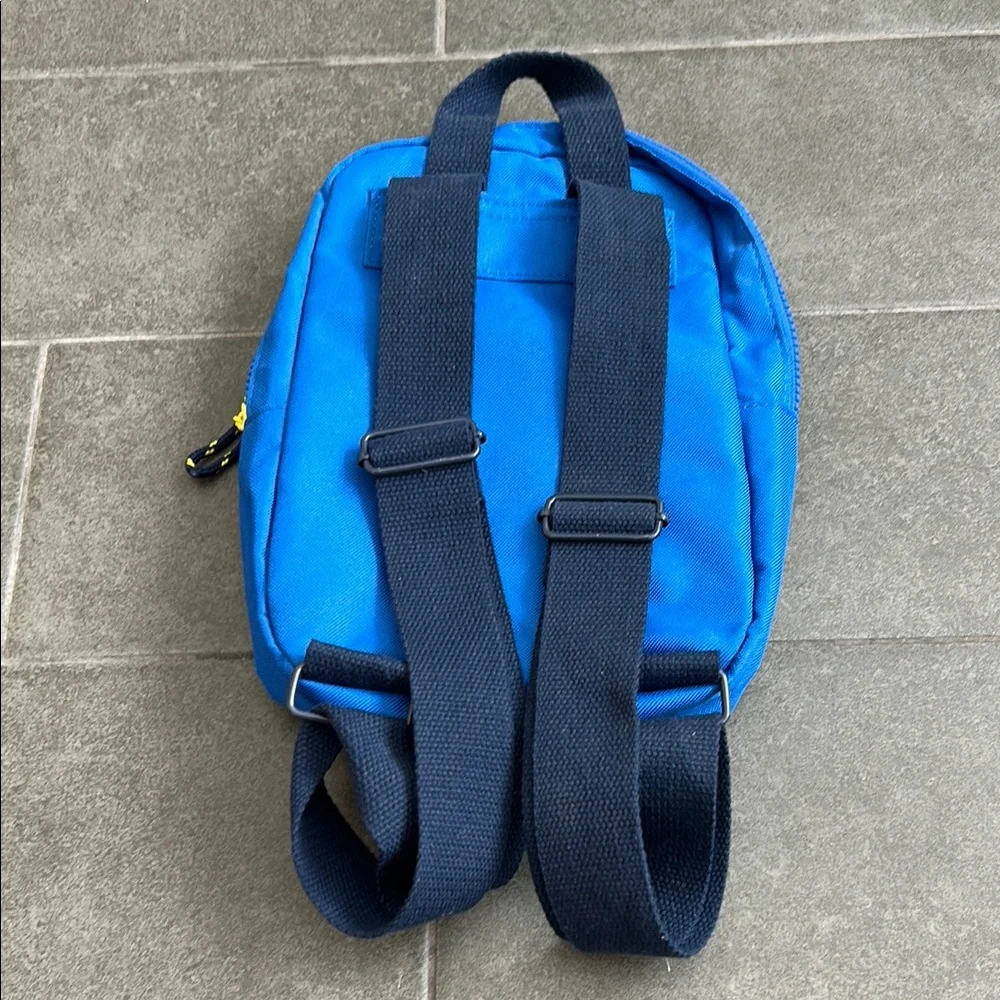 Blue Kids Backpack with Yellow Accents - Picture 2 of 5